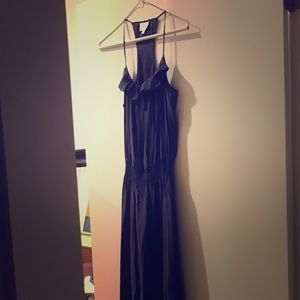 Dusty purple Parker silk maxi dress.